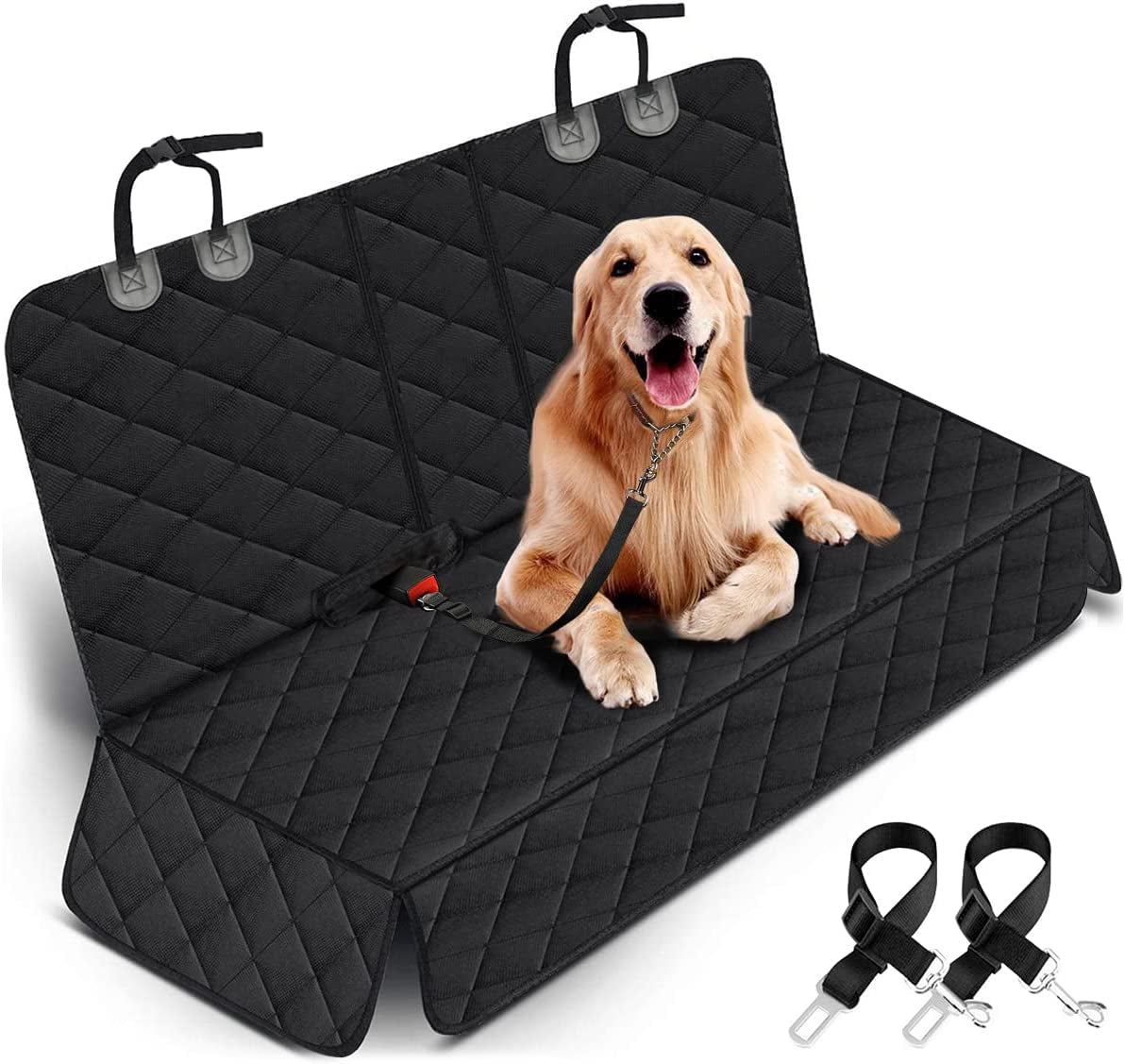 Fur-tastic Adventure Awaits: Waterproof Dog Car Seat Cover for Happy Tails & Mess-Free Rides - Black!