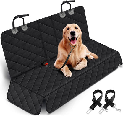 Fur-tastic Adventure Awaits: Waterproof Dog Car Seat Cover for Happy Tails & Mess-Free Rides - Black!